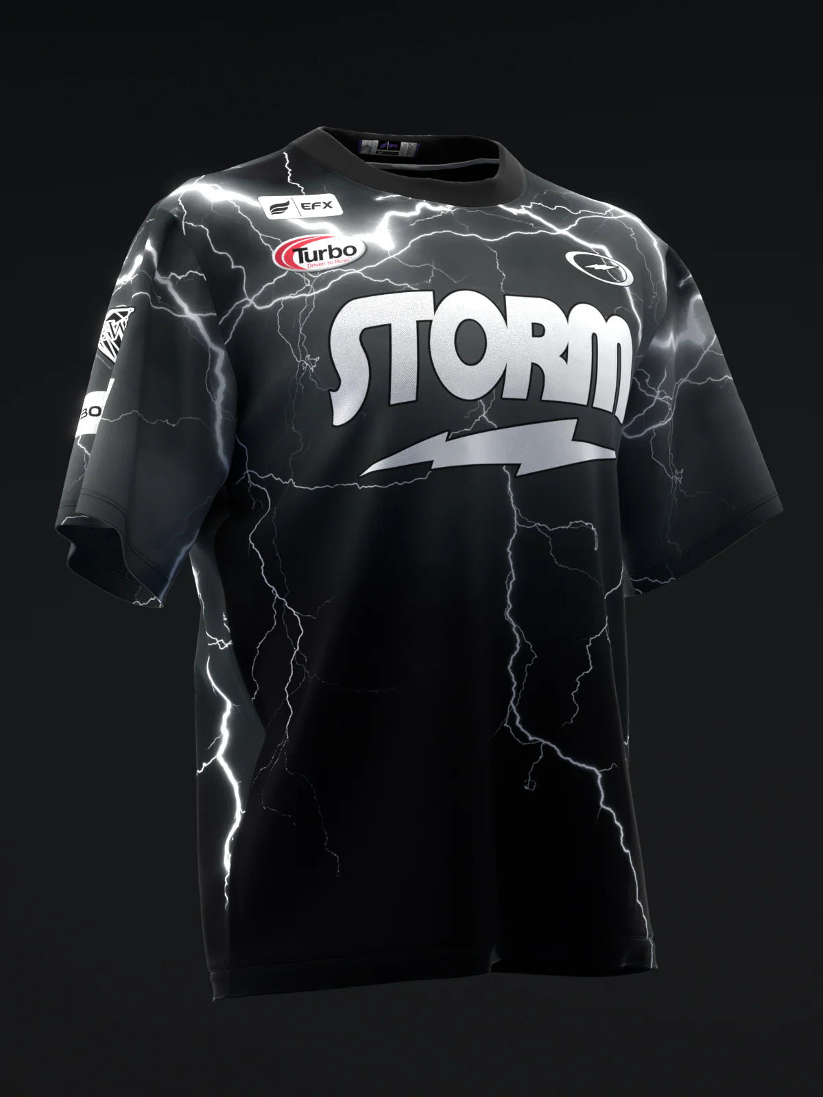 Custom Name - Nick Brown Lightning Black Bowling Jersey - All Size