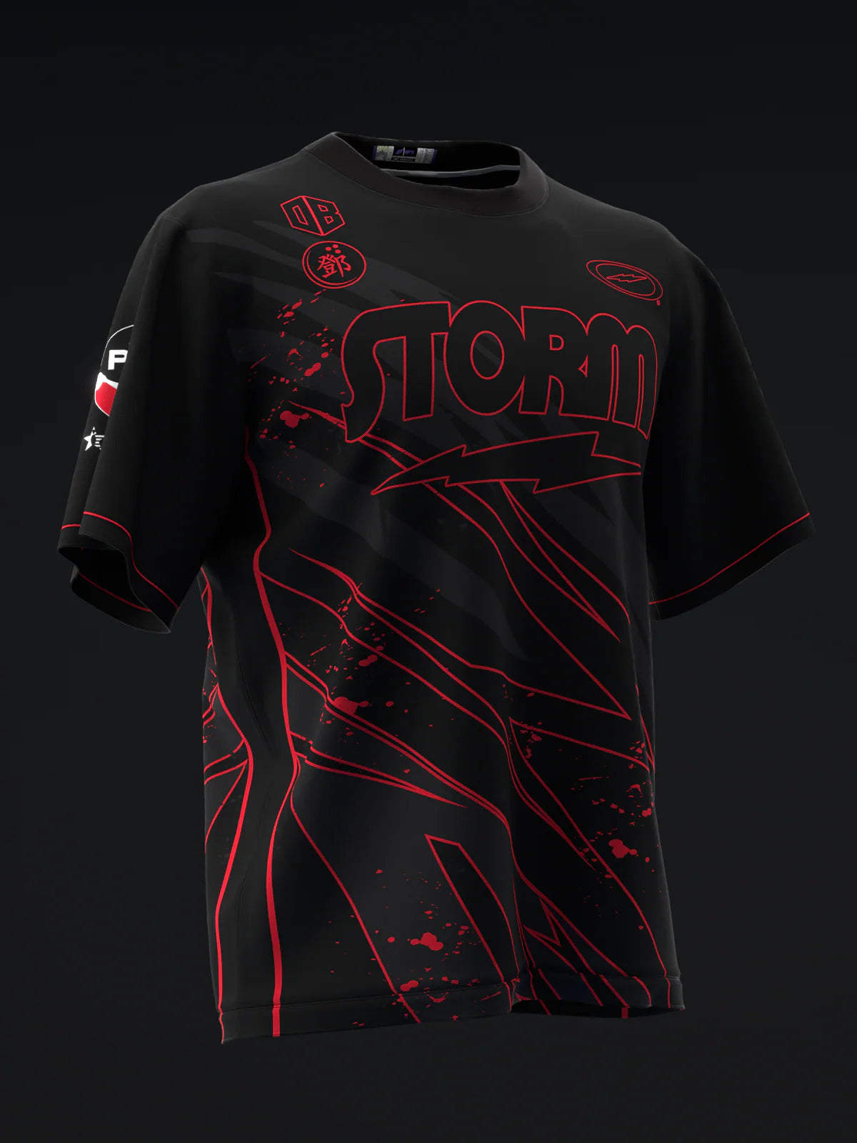 Custom Name - Darren Tang 2024 Blackout Black Red Bowling Jersey - All Size