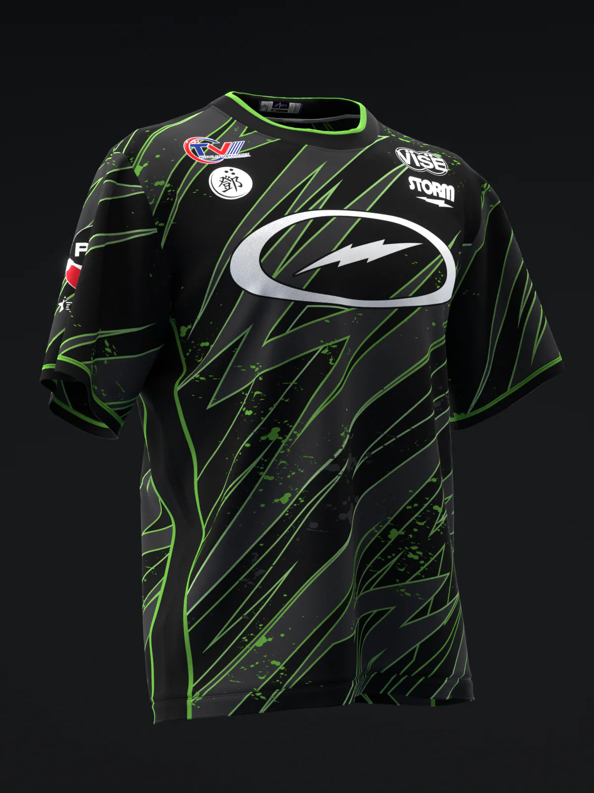 Custom Name - Darren Tang 2026 Black Volt Bowling Jersey - All Size