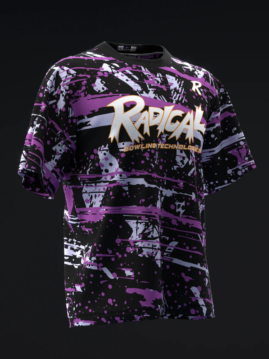 Custom Name - Radical Zigzag Solid Bowling Jersey - All Size