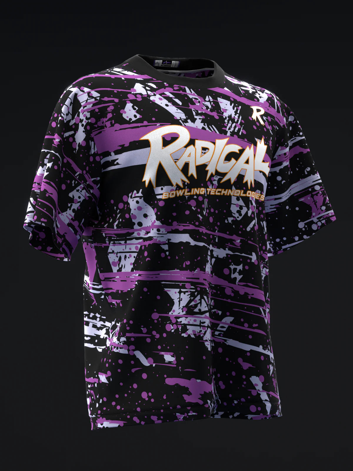 Custom Name - Radical Zigzag Solid Bowling Jersey - All Size