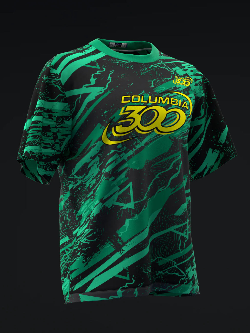 Custom Name - Columbia 300 Piranha Powercor Pearl Bowling Jersey - All Size