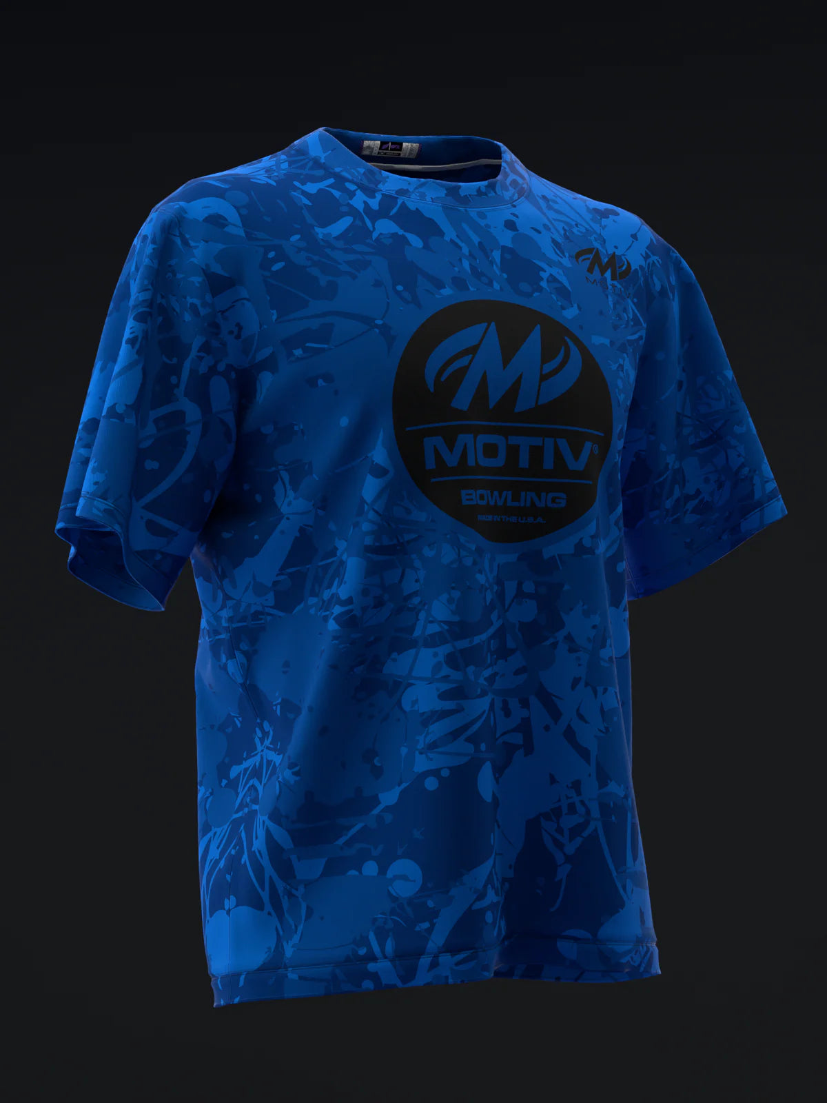 Custom Name - Motiv Blue Tank Bowling Jersey - All Size