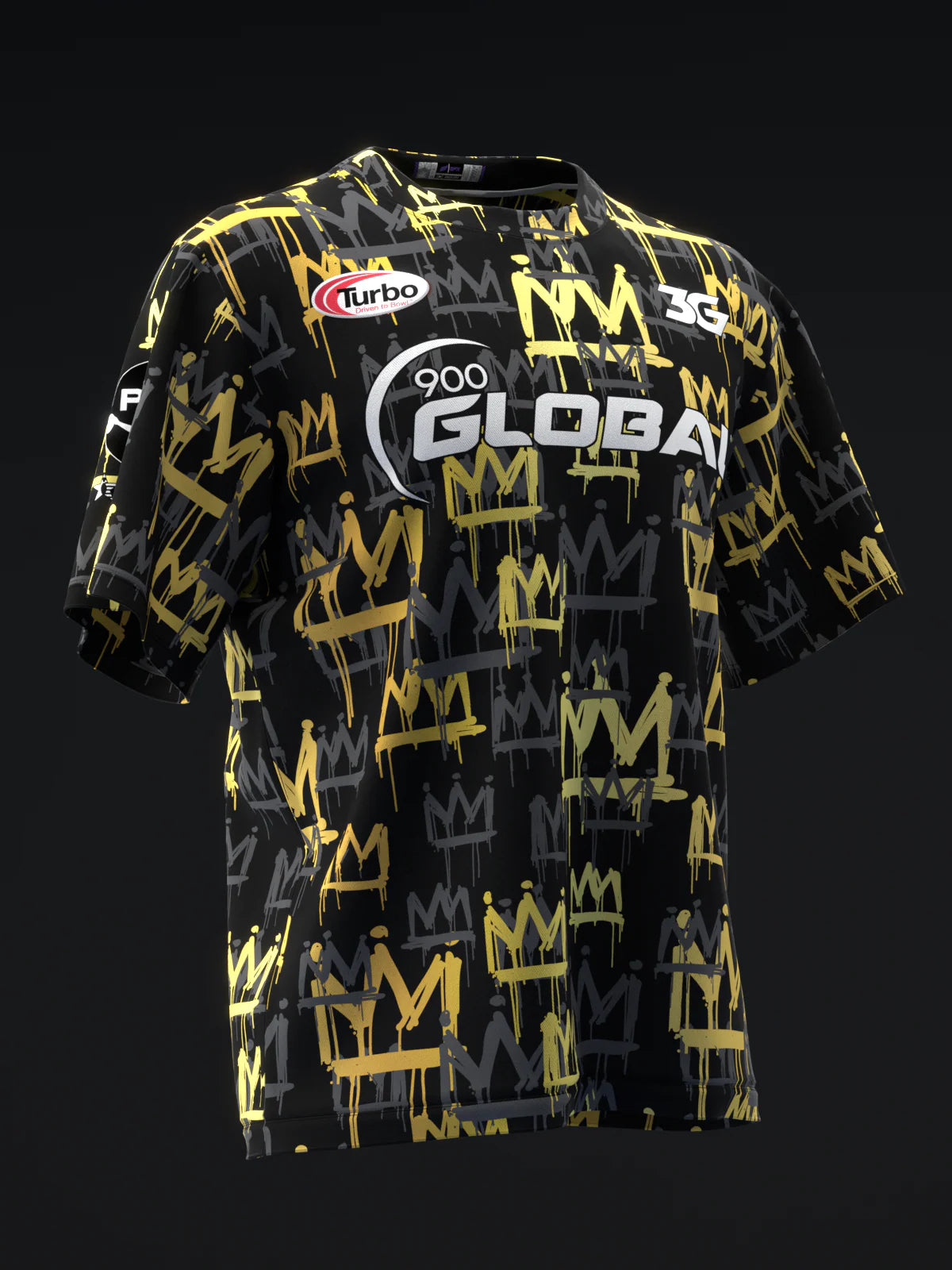 Custom Name - Chris Mcmillan Gold King Remix Black Bowling Jersey - All Size