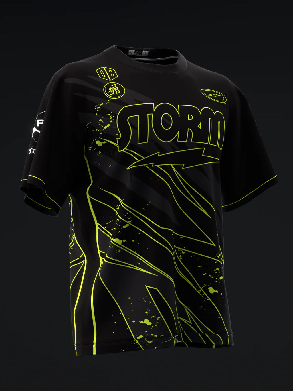 Custom Name - Darren Tang Blackout Black Neon Highlighter Bowling Jersey - All Size