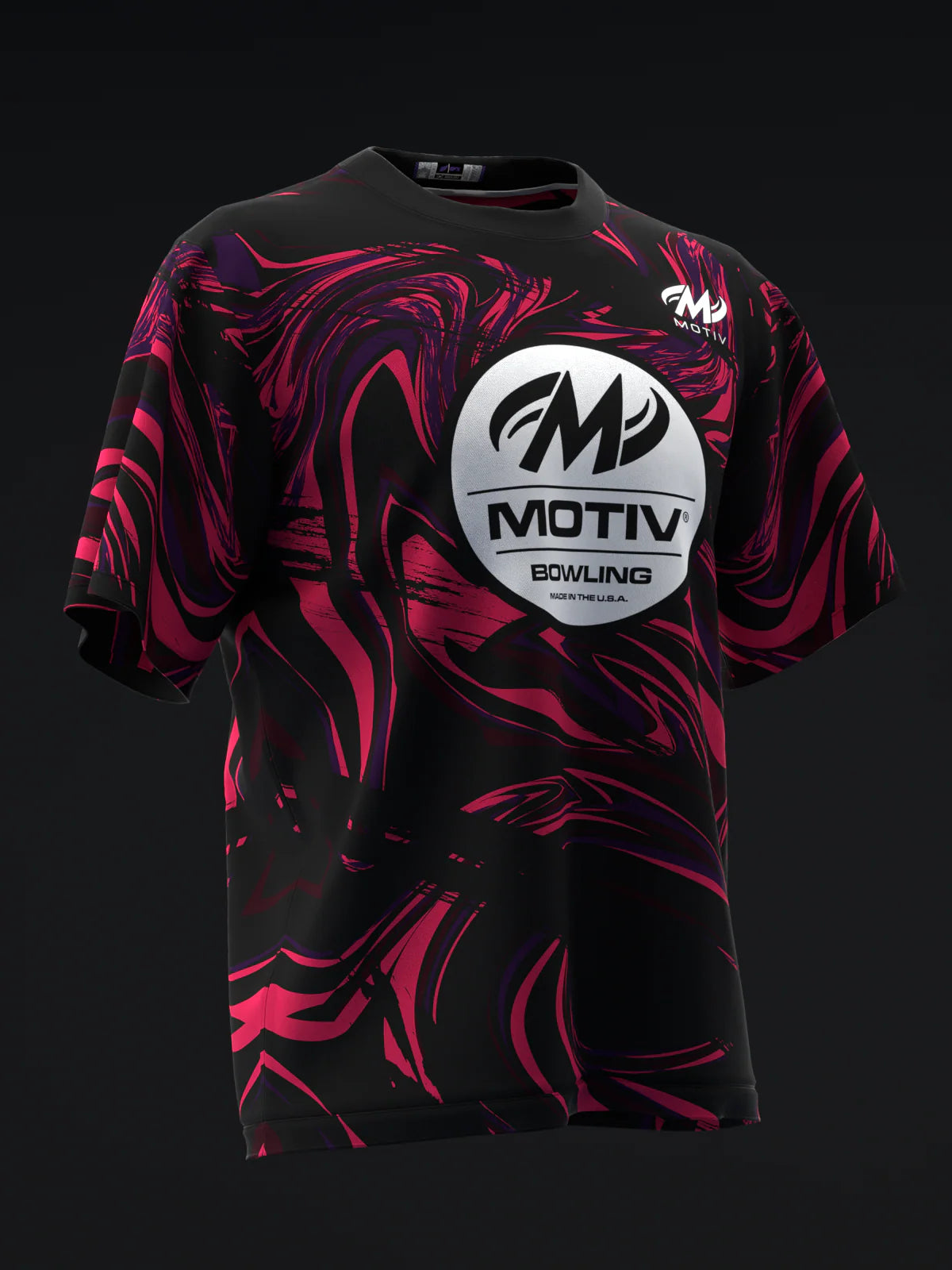 Custom Name - Motiv Crimson Jackal Bowling Jersey - All Size