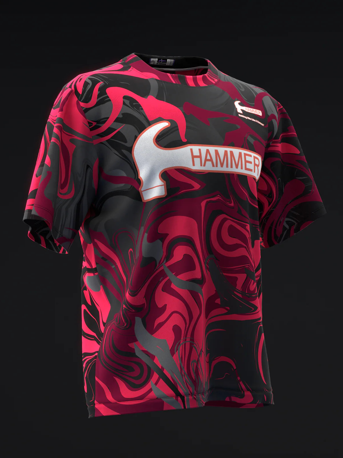 Custom Name - Hammer Anger Solid Bowling Jersey - All Size