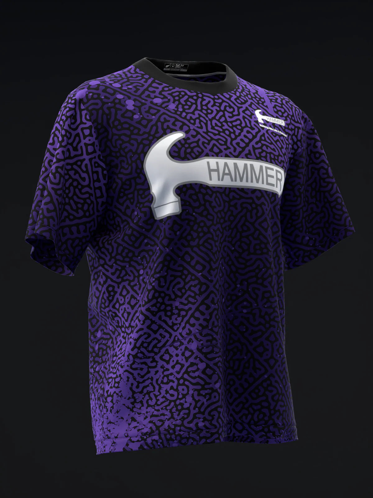 Custom Name - Hammer Purple Pearl Urethane 78D Bowling Jersey - All Size