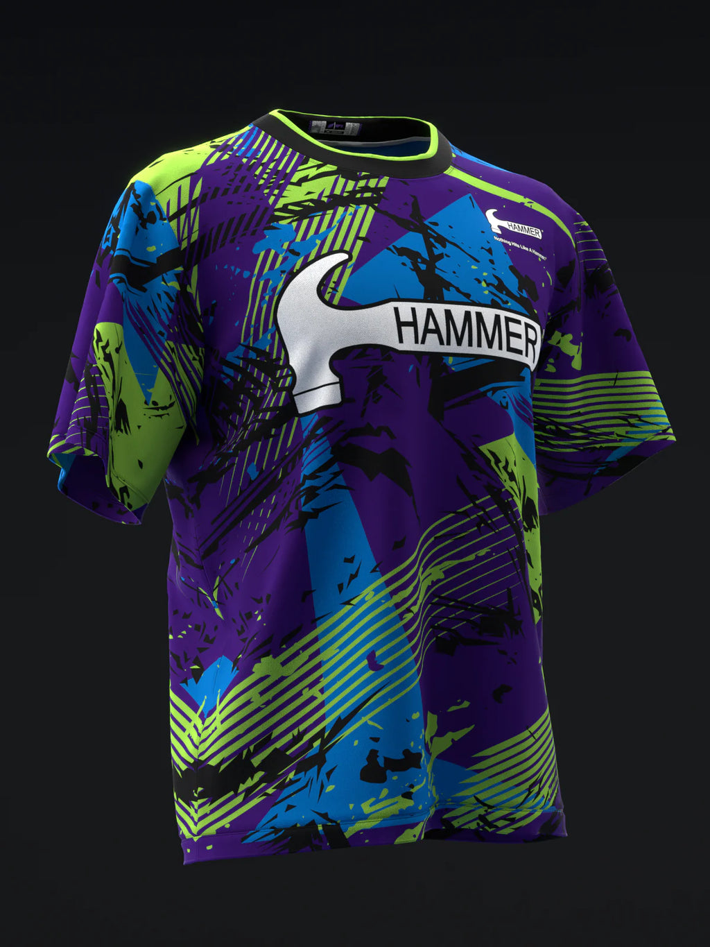 Custom Name - Hammer Dark Web Hybrid Bowling Jersey - All Size
