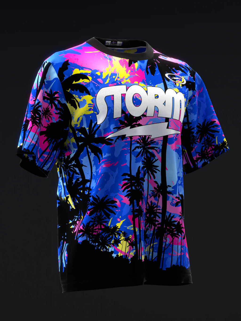 Custom Name - Storm Tropical Surge Pearl Bbp Neon Bowling Jersey - All Size
