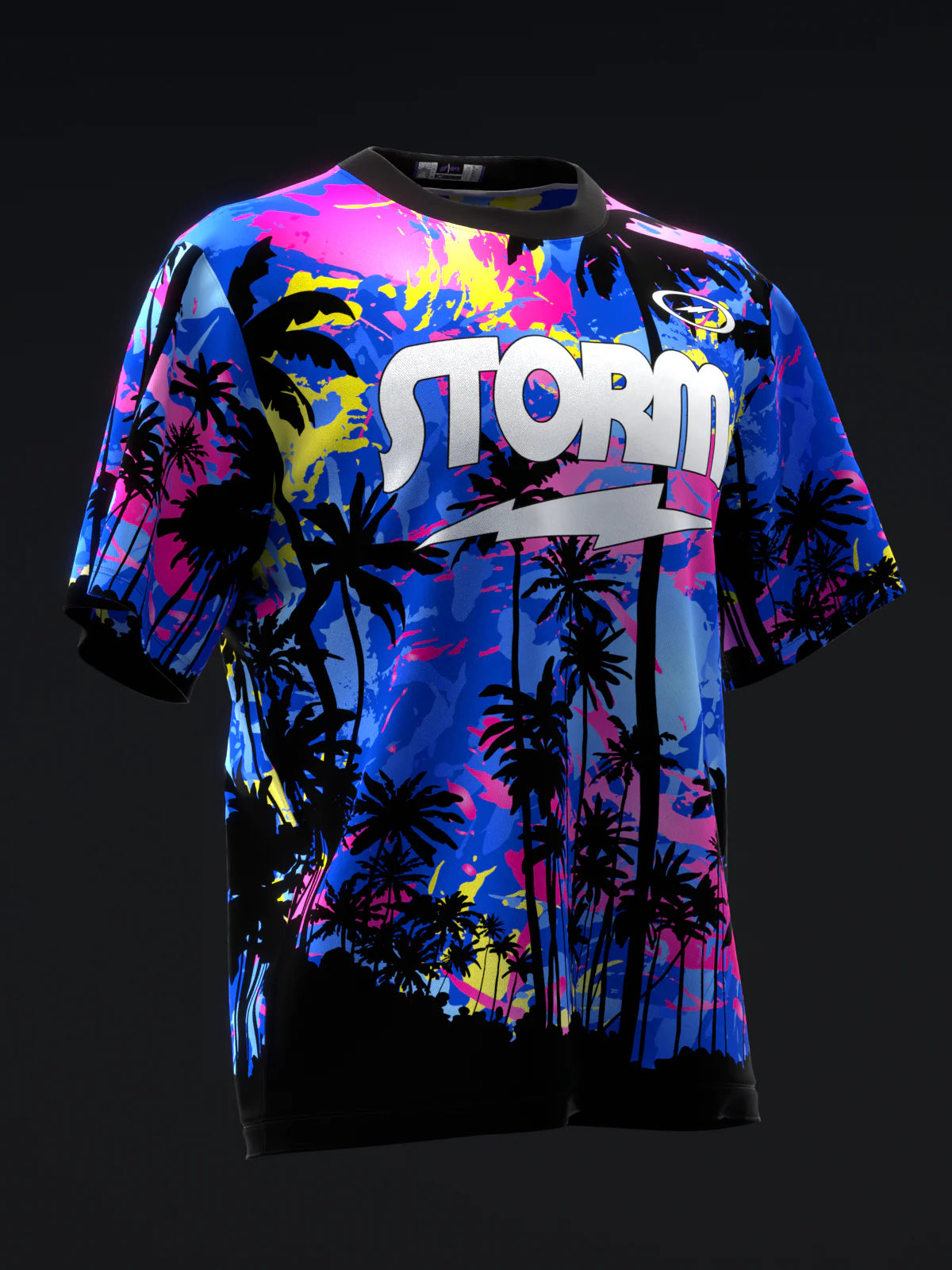 Custom Name - Storm Tropical Surge Pearl Bbp Neon Bowling Jersey - All Size