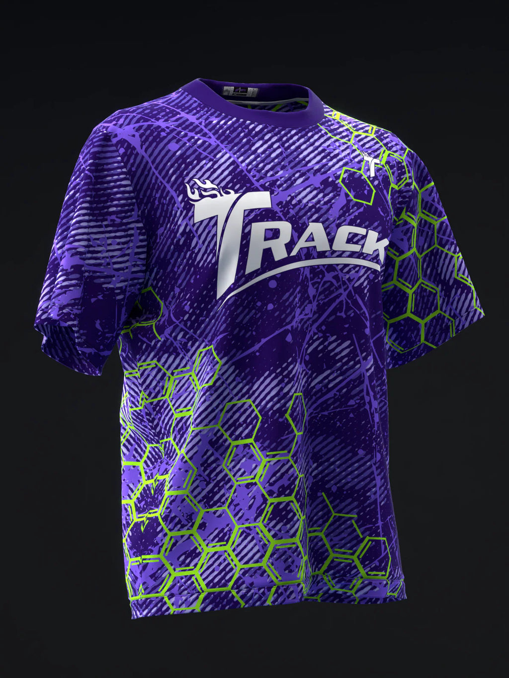 Custom Name - Track Synthesis Neon Bowling Jersey - All Size