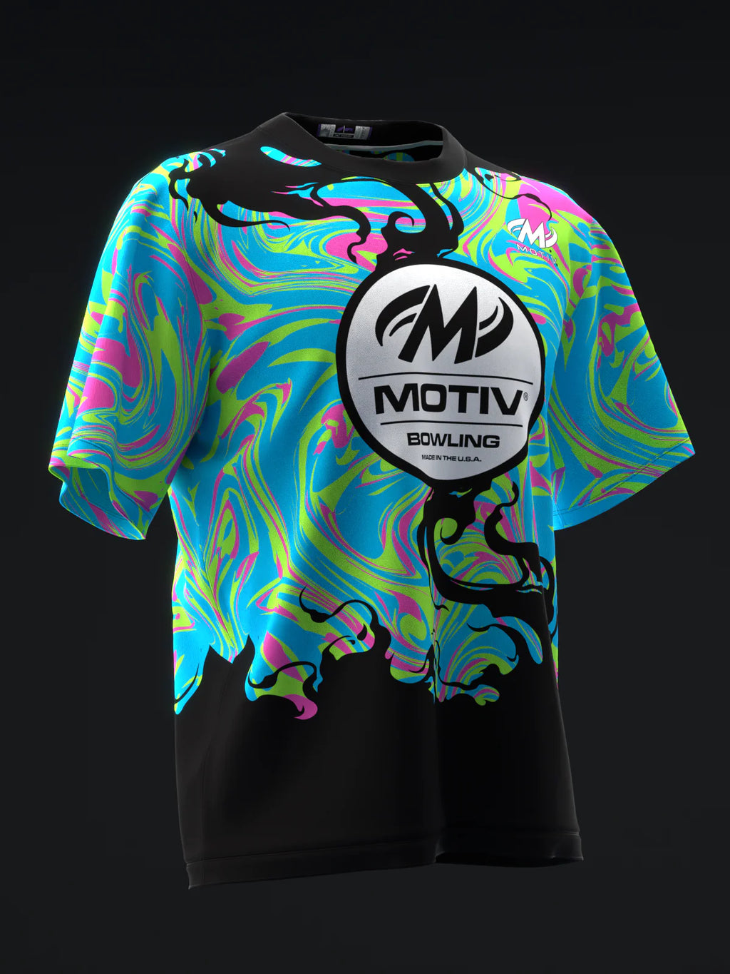 Custom Name - Motiv Evoke Neon Bowling Jersey - All Size