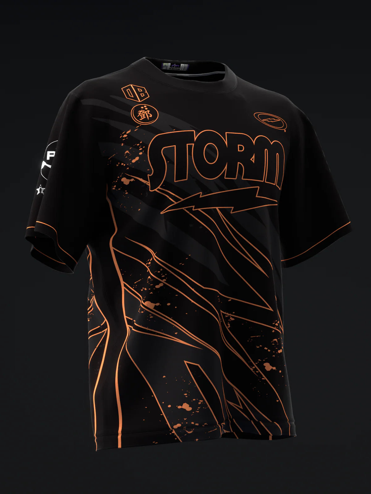 Custom Name - Darren Tang 2024Blackout Black Neon Orange Bowling Jersey - All Size