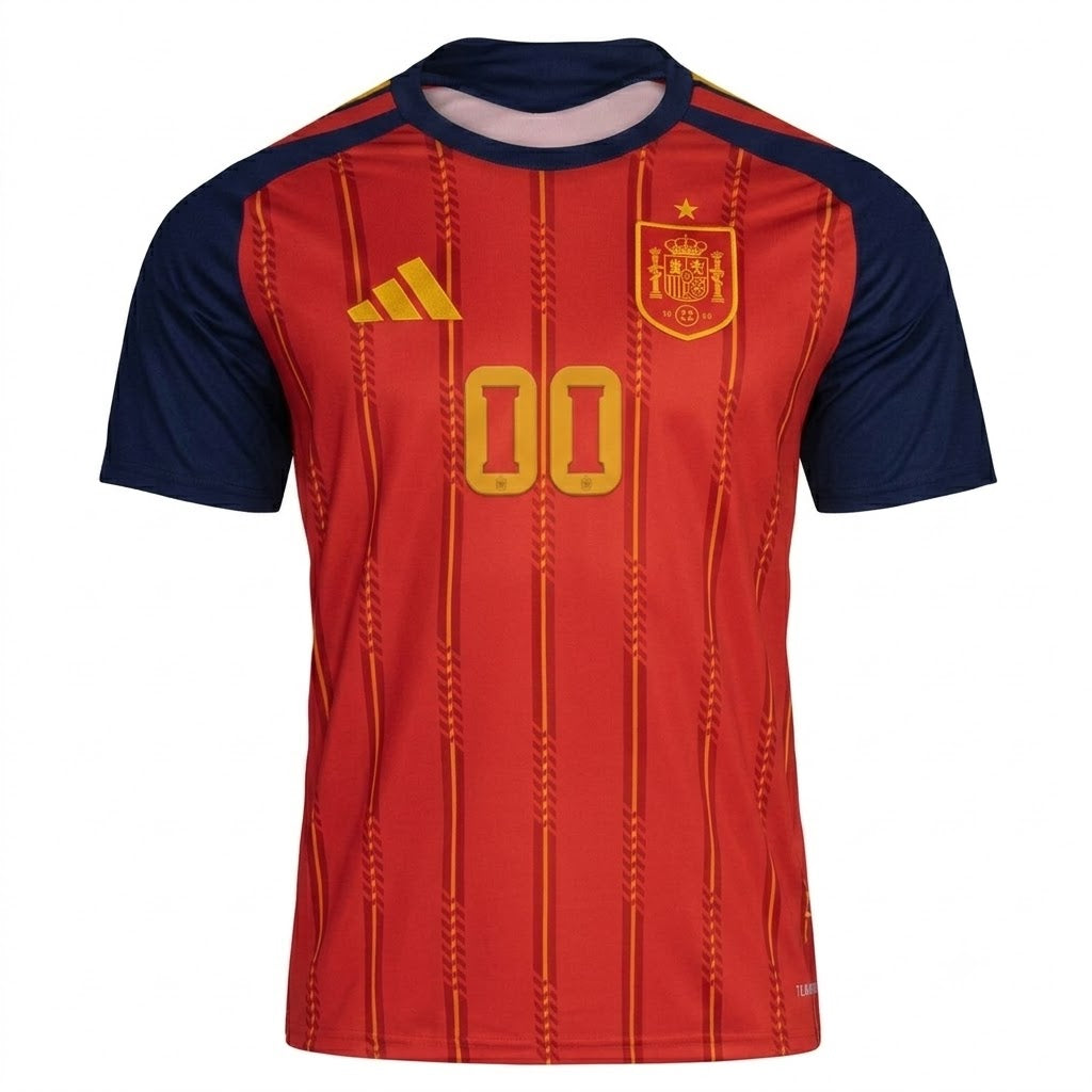 Custom Name - Spain 2026 Fan Version Jersey 3D Soccer - All Size