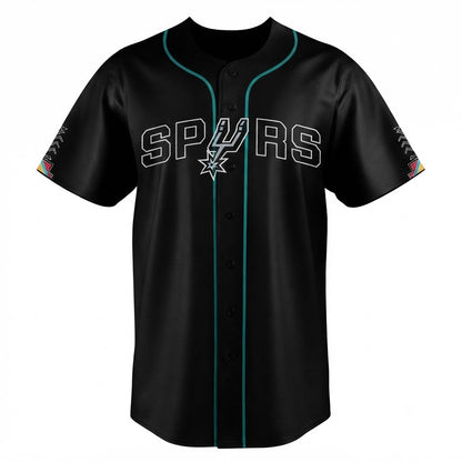 Custom Name - Antonio Spurs x Native American Heritage Night Baseball Jersey - All Size