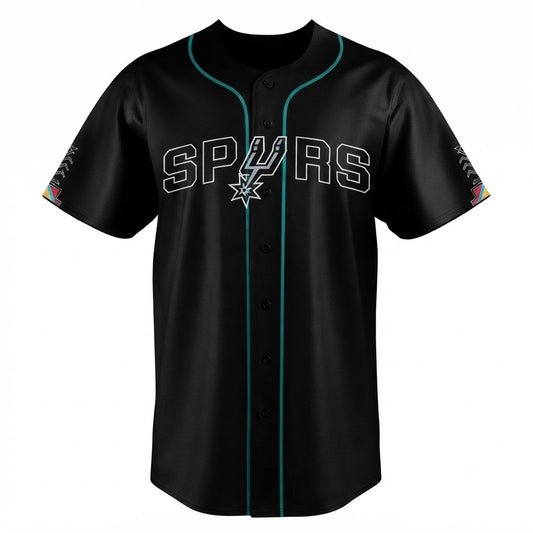 Custom Name - Antonio Spurs x Native American Heritage Night Baseball Jersey - All Size