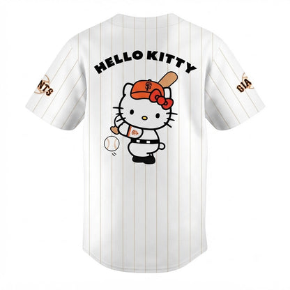 Custom Name - Giants x Hello Kitty Day 2026 Baseball Jersey - All Size