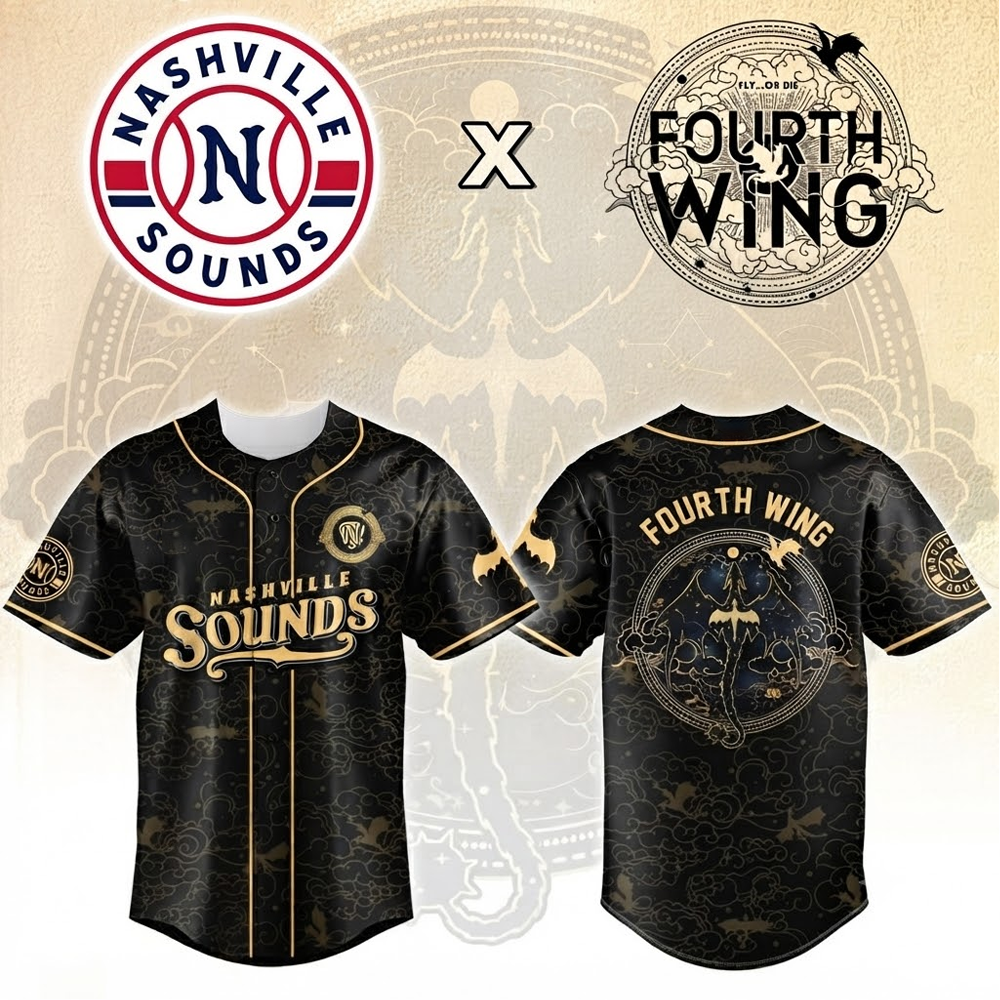 Custom Name -  Sounds x Fourth Wing 2026 New Version Baseball Jersey - All Size