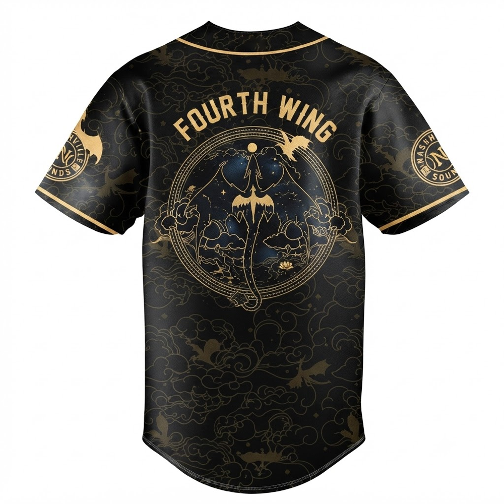 Custom Name -  Sounds x Fourth Wing 2026 New Version Baseball Jersey - All Size