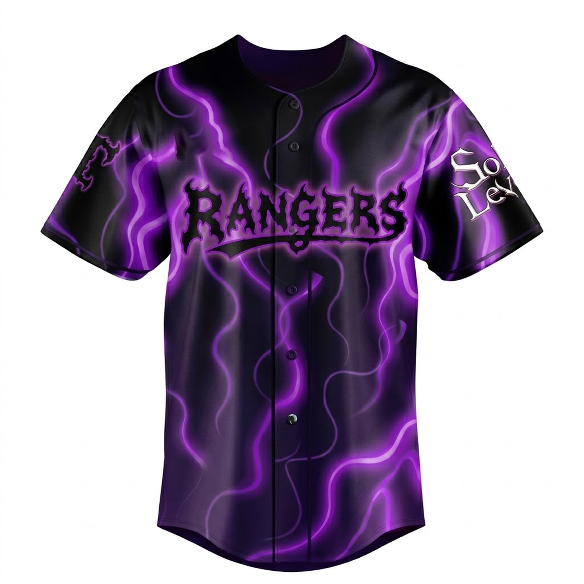 Custom Name - Rangers x Solo Leveling Night Baseball Jersey - All Size