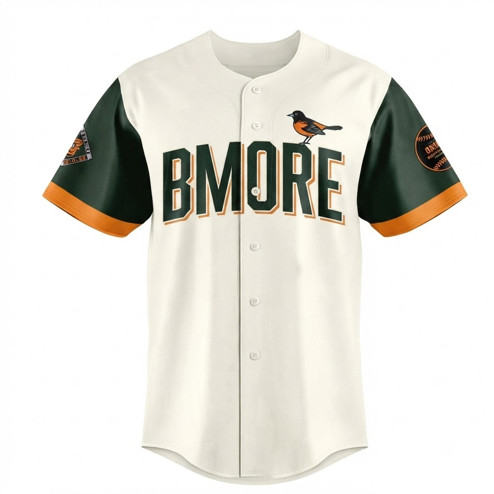 Custom Name - Orioles The Charm City 2026 Baseball Jersey - All Size