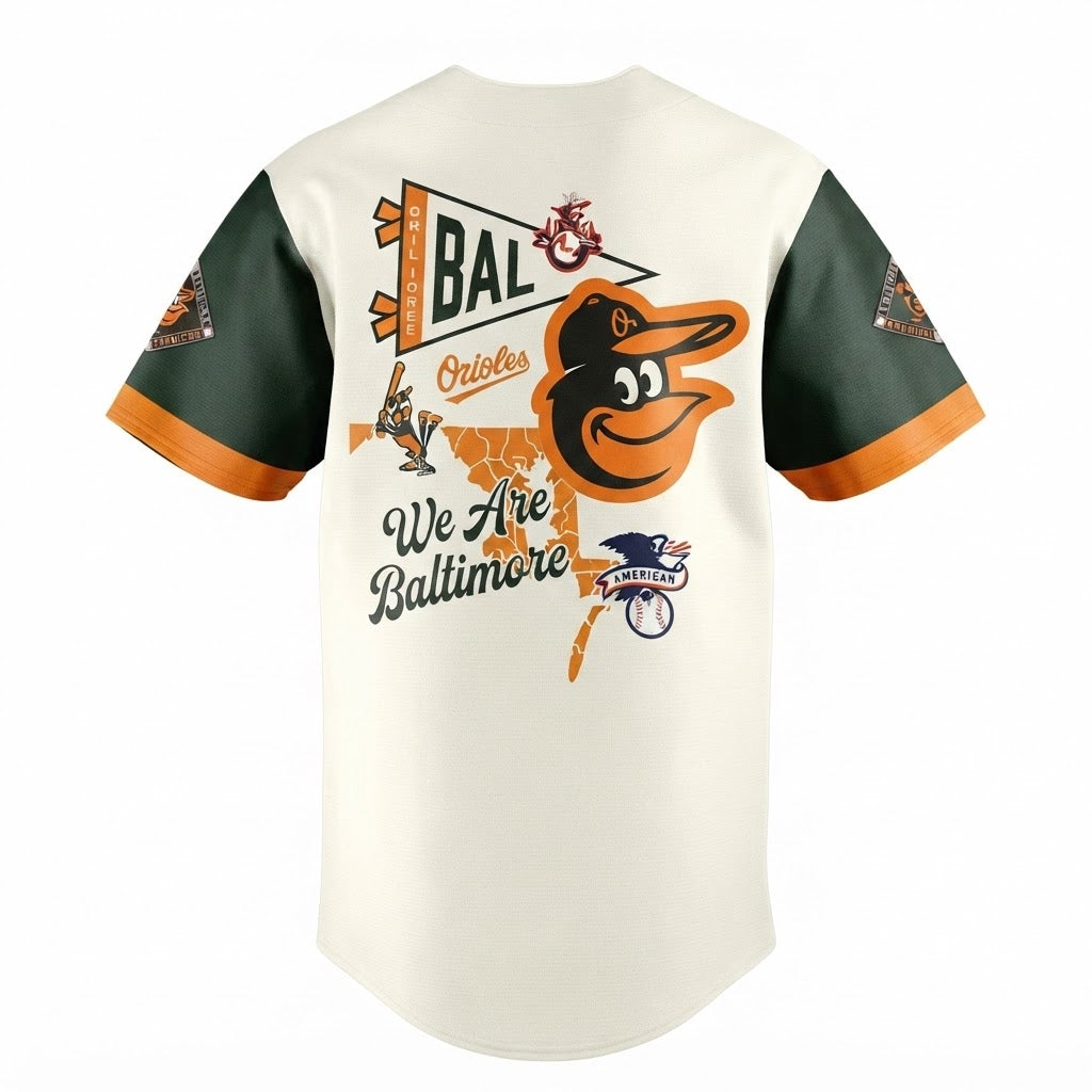Custom Name - Orioles The Charm City 2026 Baseball Jersey - All Size