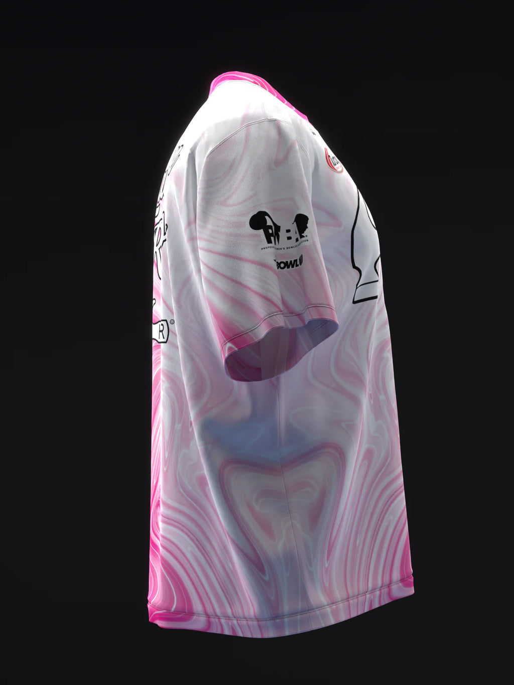 Custom Name - Lauren Russo Liquid Marble Pink Bowling Jersey - All Size