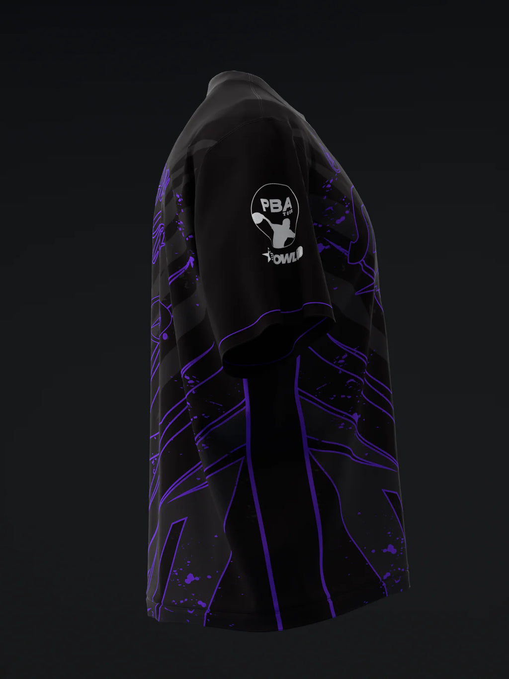 Custom Name - Darren Tang 2024 Blackout Black Neon Purple Bowling Jersey - All Size
