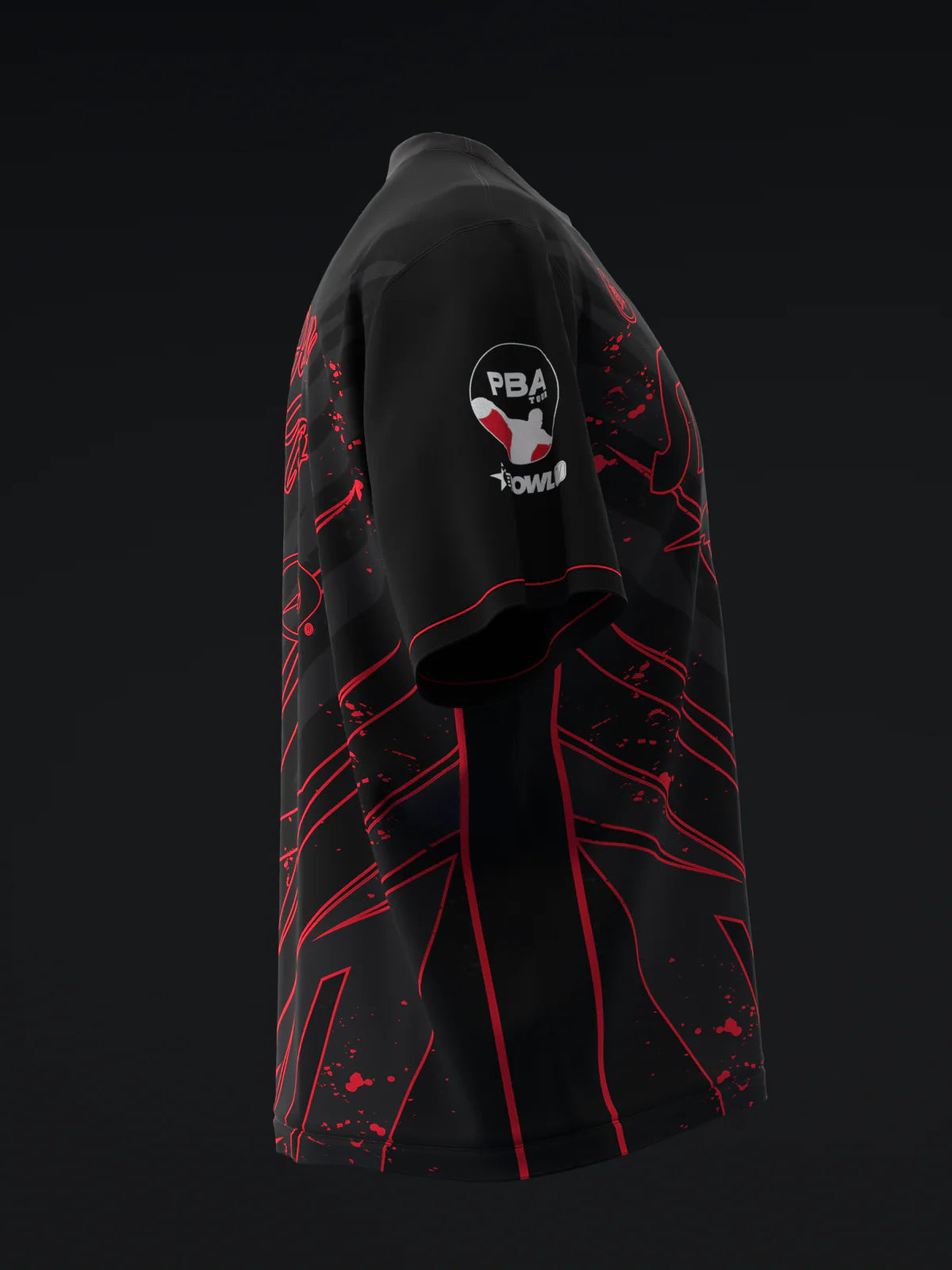 Custom Name - Darren Tang 2024 Blackout Black Red Bowling Jersey - All Size
