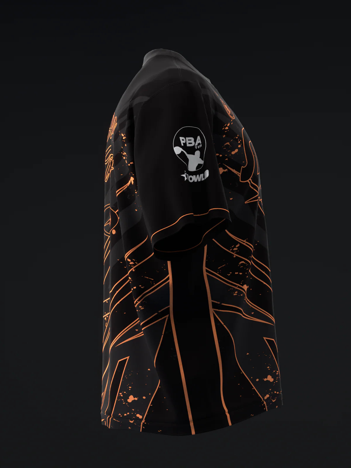 Custom Name - Darren Tang 2024Blackout Black Neon Orange Bowling Jersey - All Size