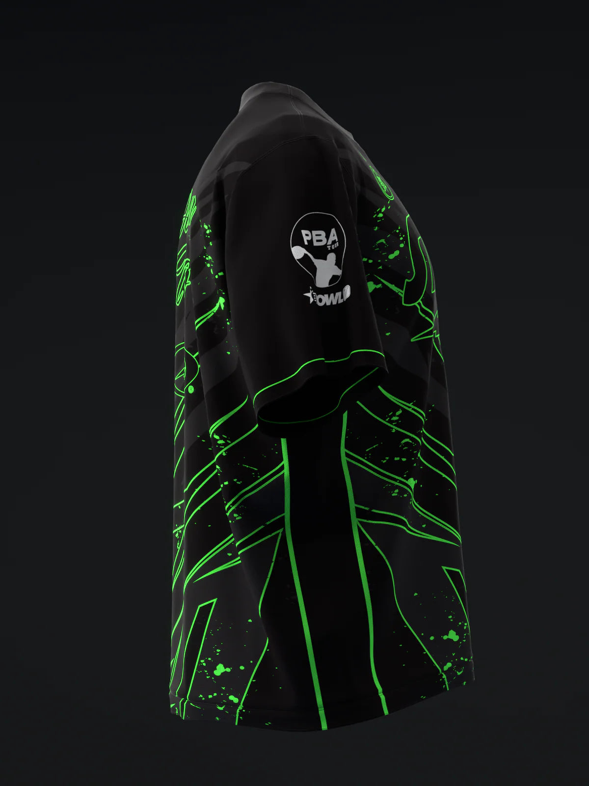 Custom Name - Darren Tang 2024 Blackout Black Neon Green Bowling Jersey - All Size