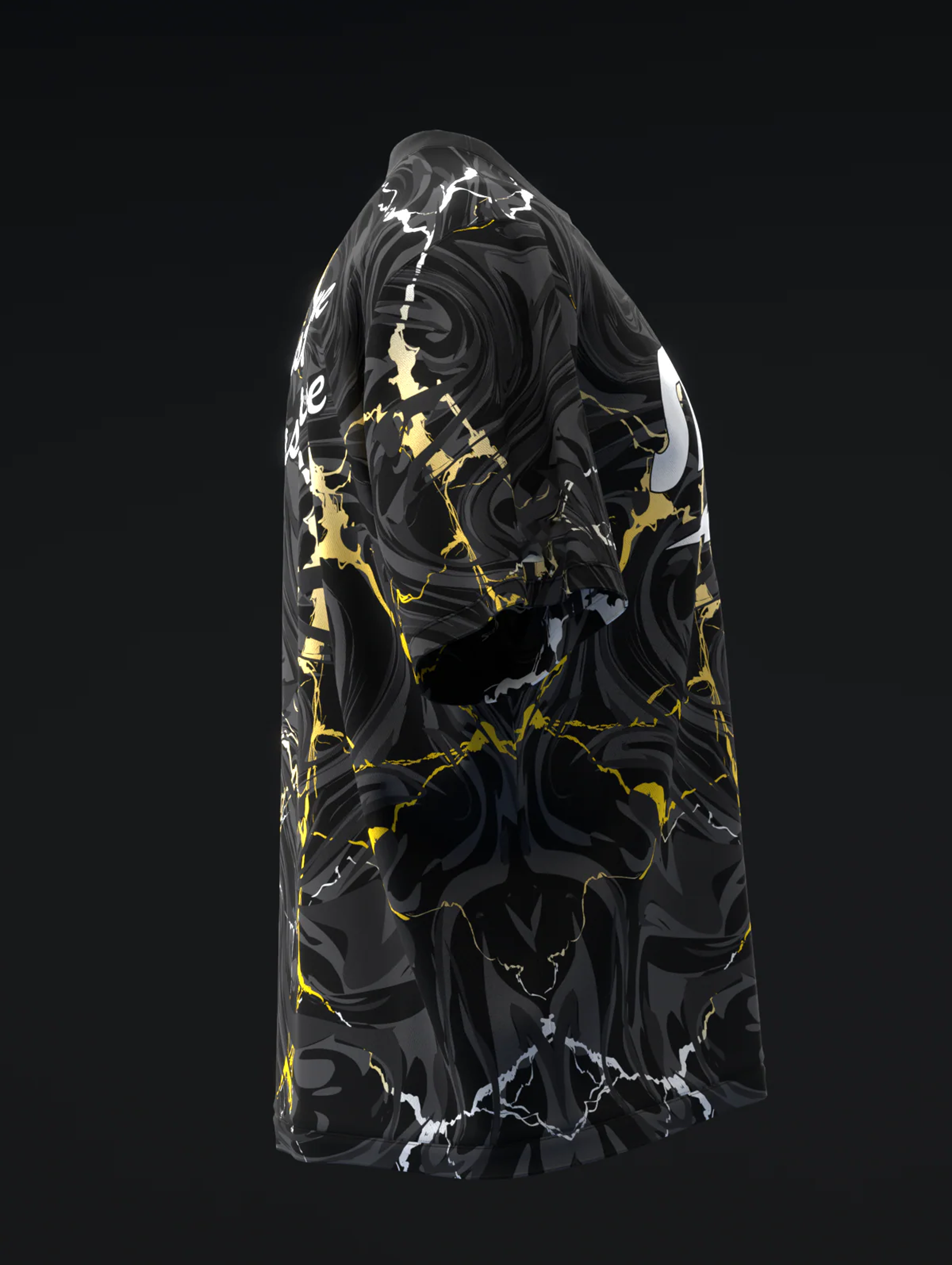 Custom Name - Storm Lightning Blackout Bowling Jersey - All Size