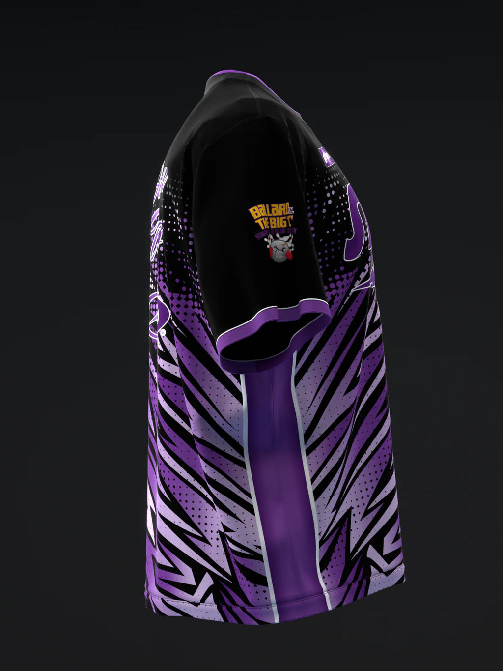 Custom Name - Darren Tang 2022 Colorway Abstract Purple Bowling Jersey - All Size
