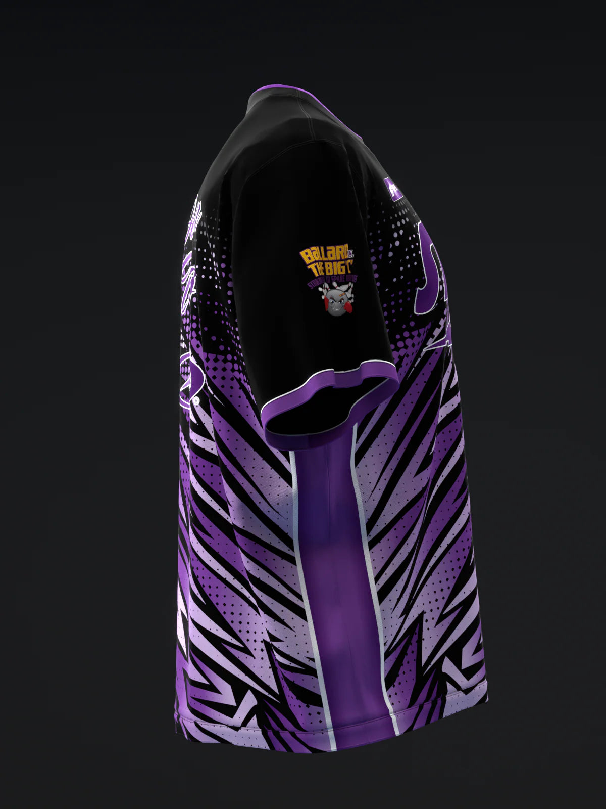 Custom Name - Darren Tang 2022 Colorway Abstract Purple Bowling Jersey - All Size