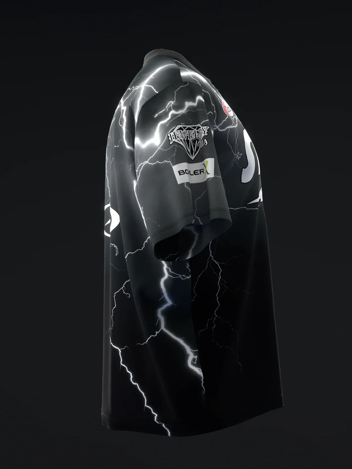 Custom Name - Nick Brown Lightning Black Bowling Jersey - All Size