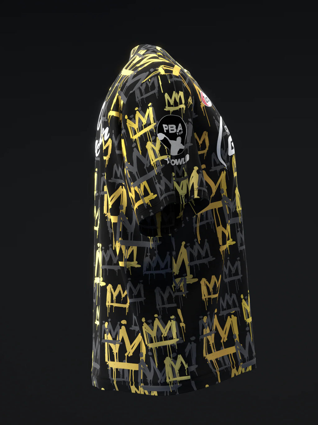 Custom Name - Chris Mcmillan Gold King Remix Black Bowling Jersey - All Size