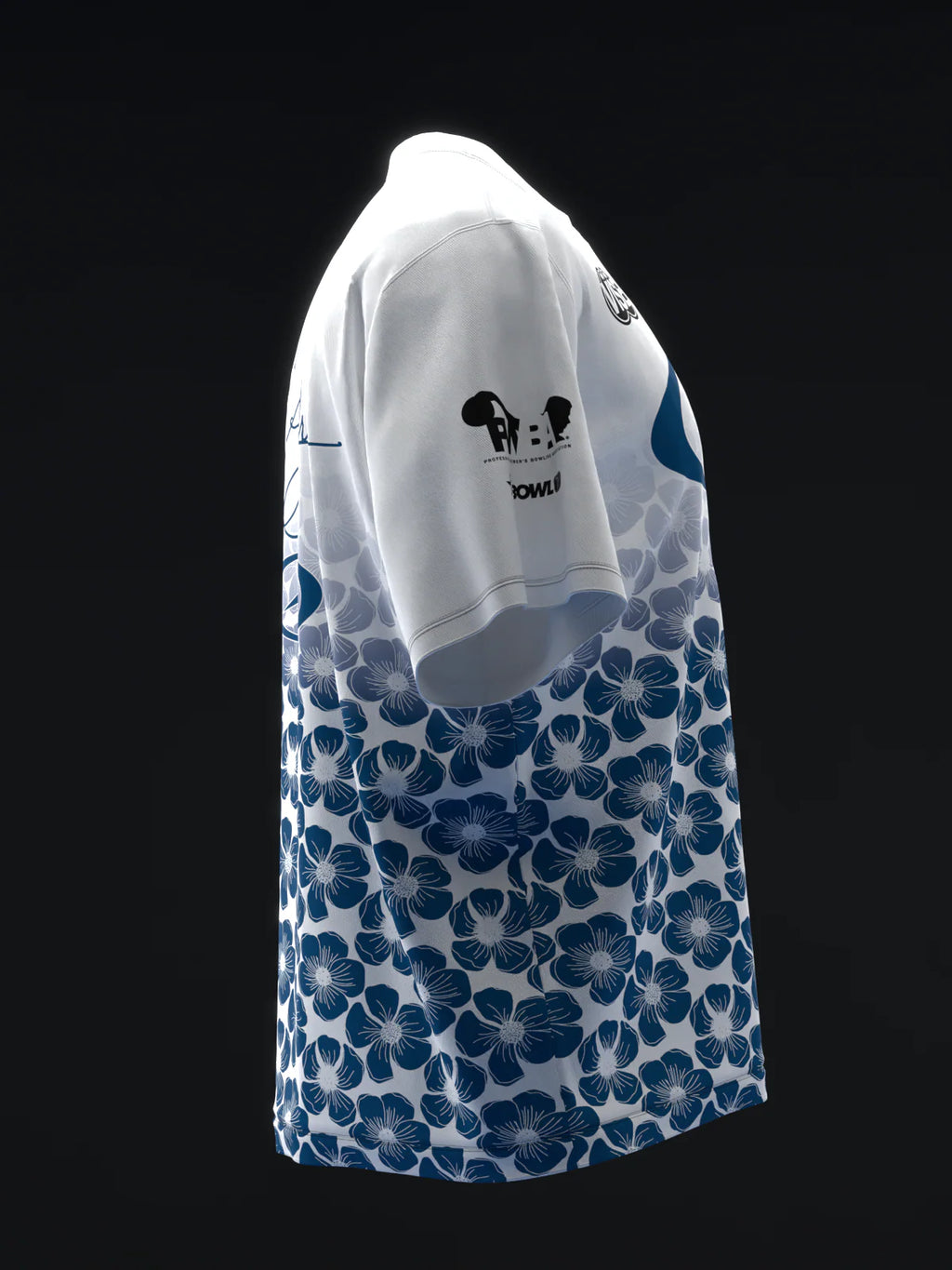 Custom Name - Maribeth Baker Base Flowers Bowling Jersey - All Size