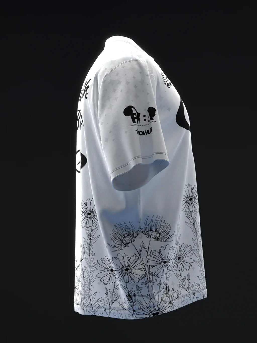 Custom Name - Maribeth Baker Flowers And Stems Bowling Jersey - All Size