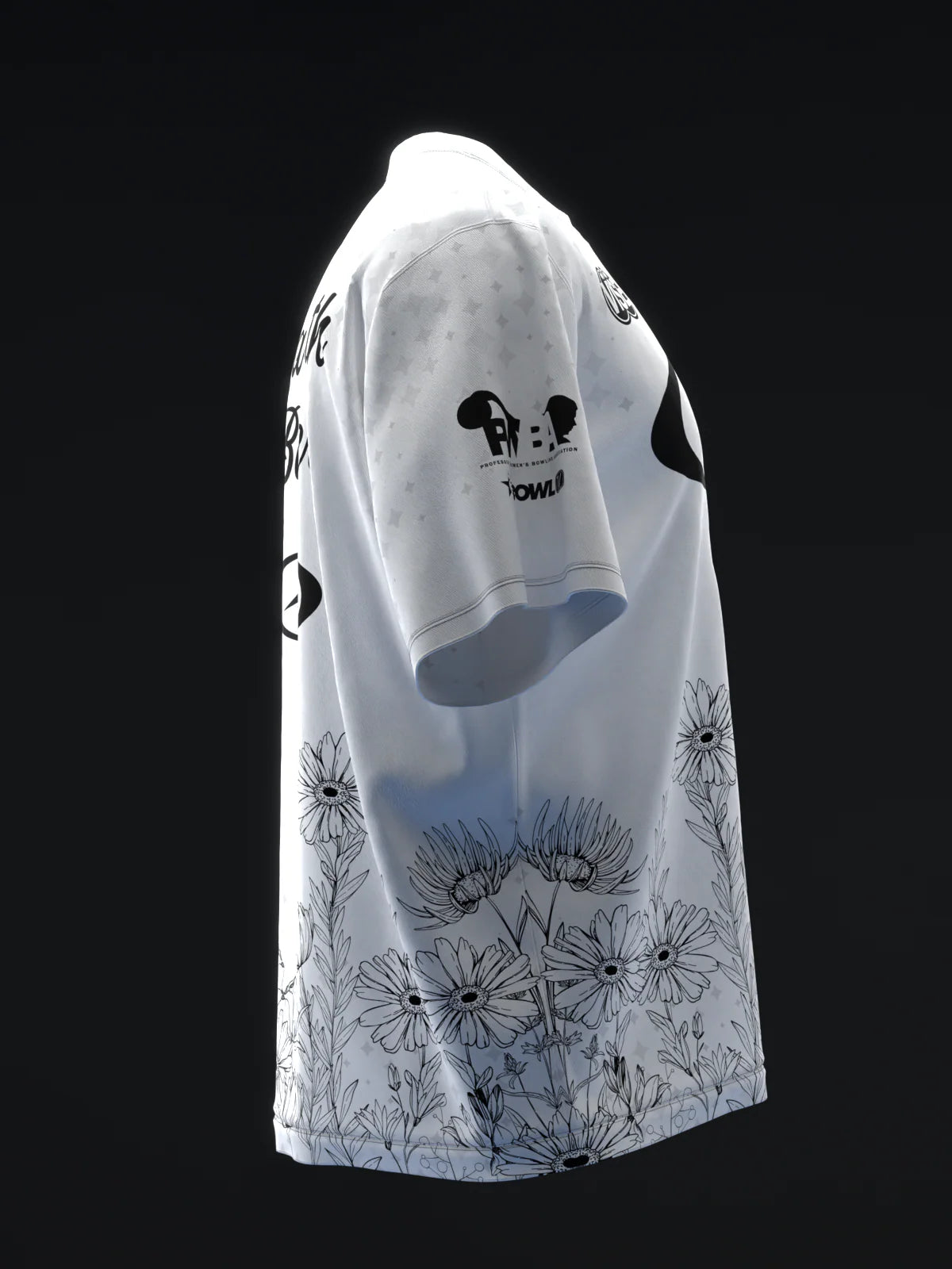 Custom Name - Maribeth Baker Flowers And Stems Bowling Jersey - All Size