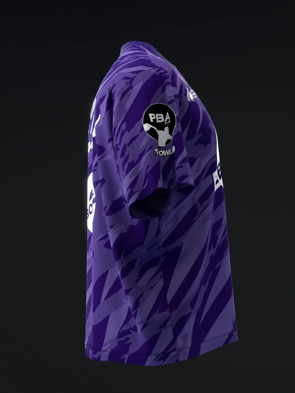 Custom Name - Matt Sanders Elbram Dark Purple Bowling Jersey - All Size