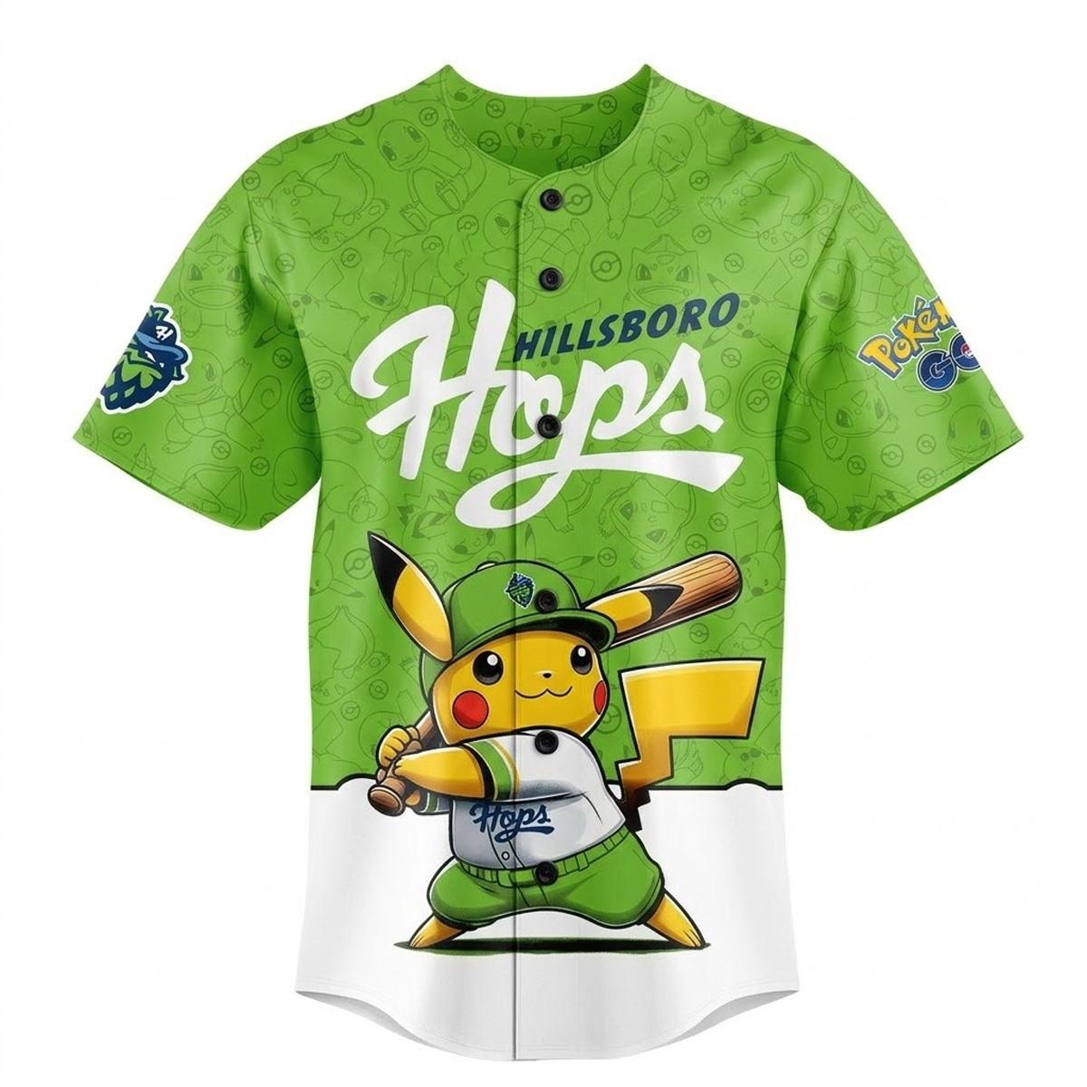 Custom Name - Hops x Pokemon GO Night Baseball Jersey - All Size