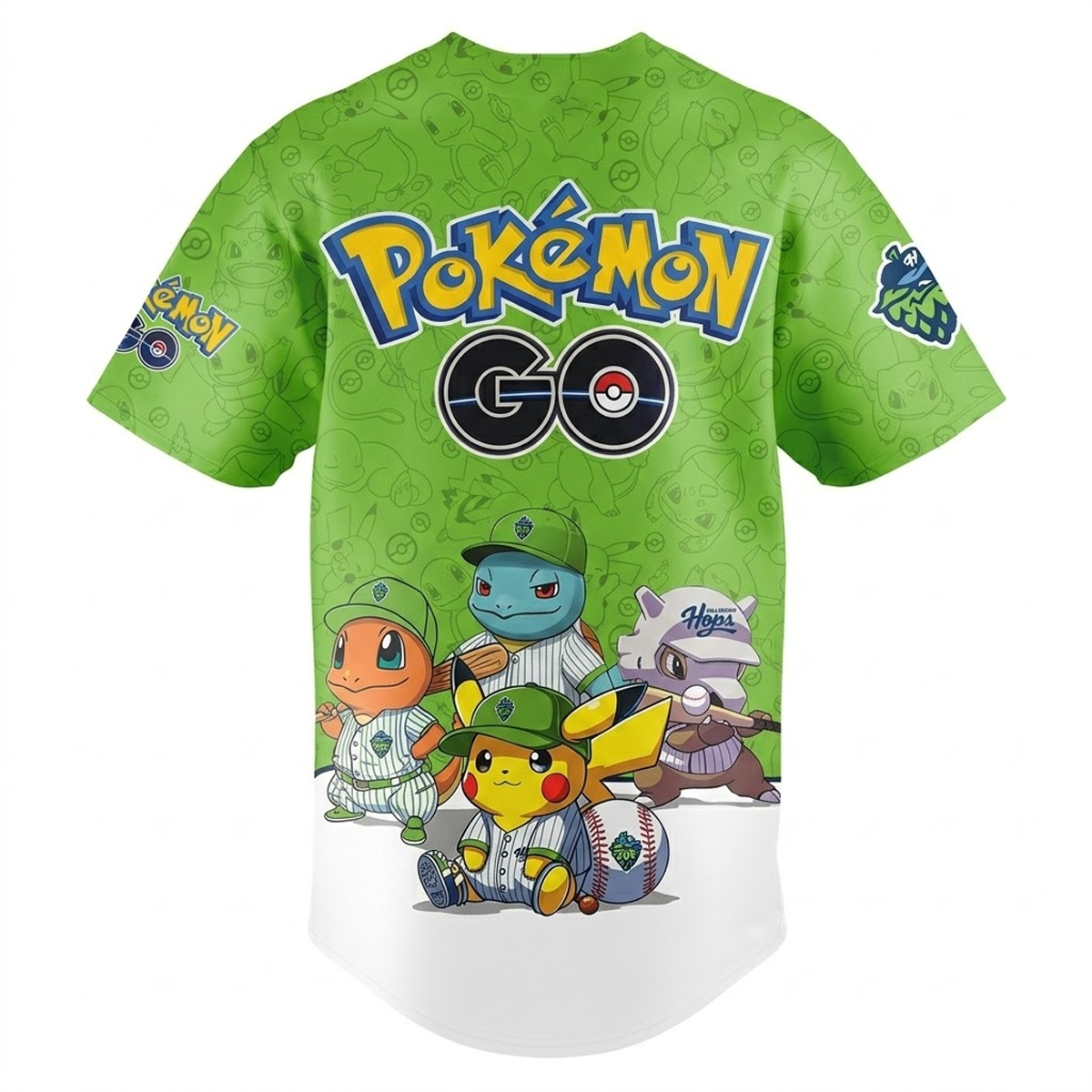 Custom Name - Hops x Pokemon GO Night Baseball Jersey - All Size