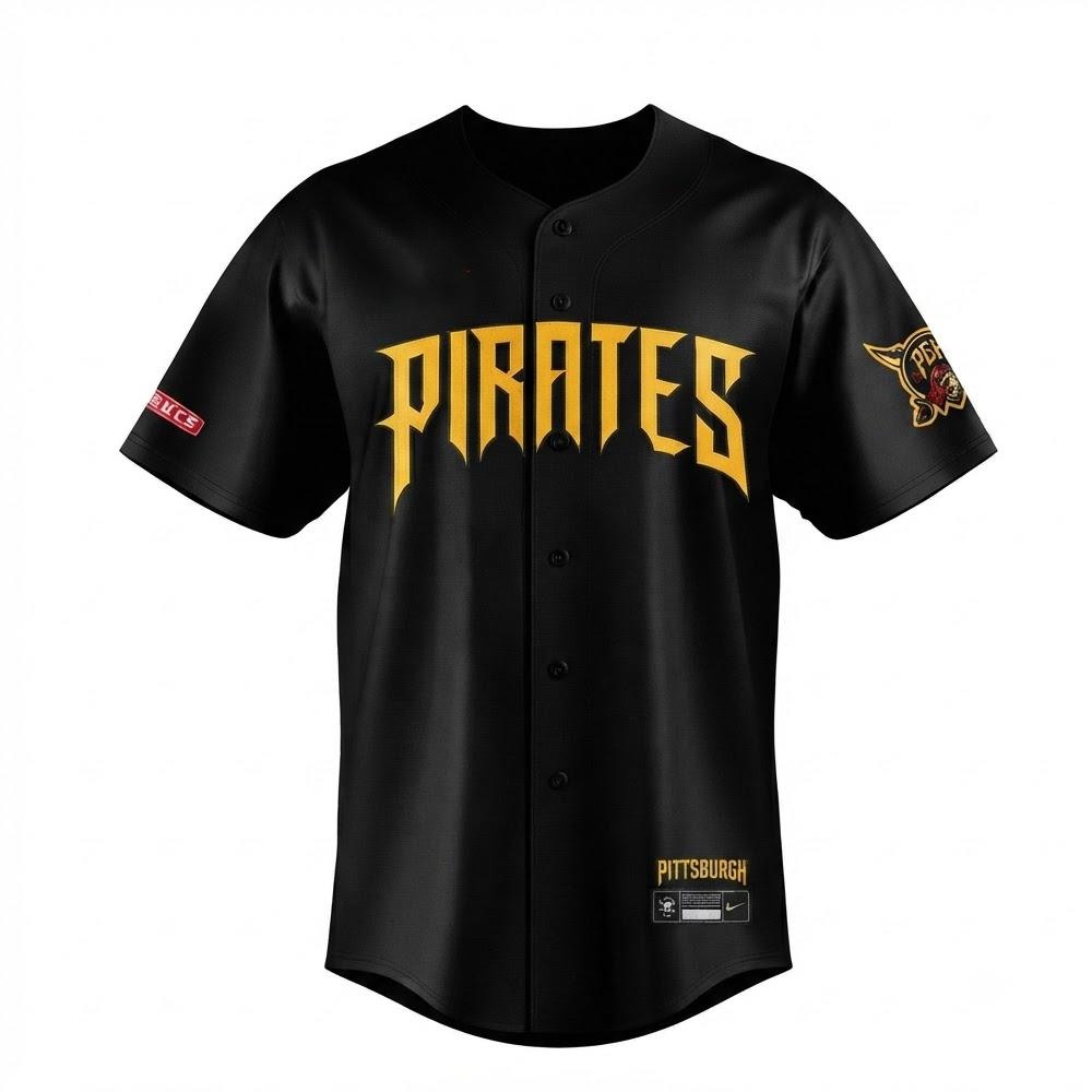 Custom Name - Pirates City Connect 2026 Baseball Jersey - All Size