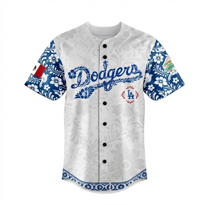 Custom Name - Dodgers x Mexico Heritage Night Baseball Jersey - All Size