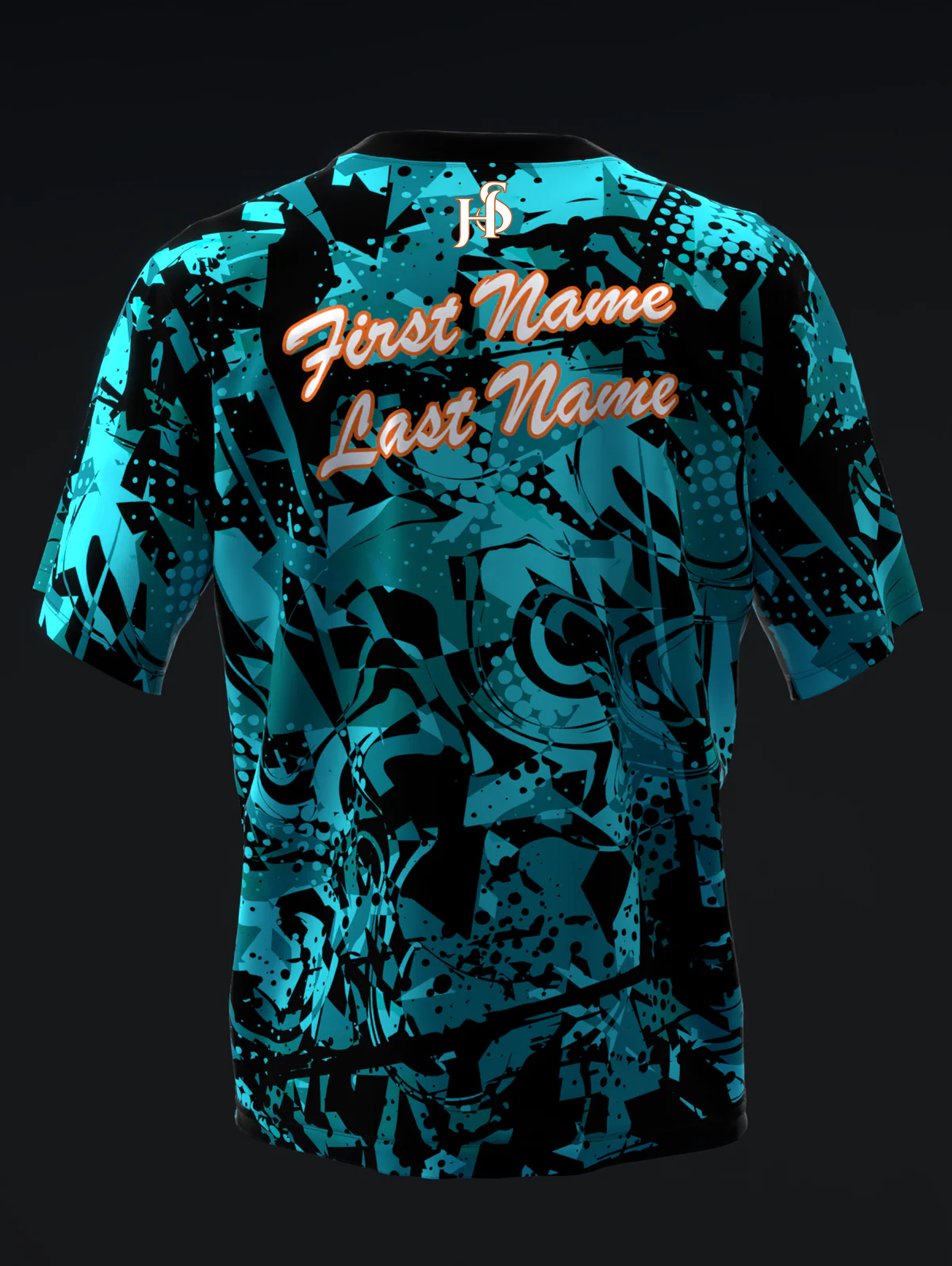 Custom Name - Radical Revenge Solid Bowling Jersey - All Size