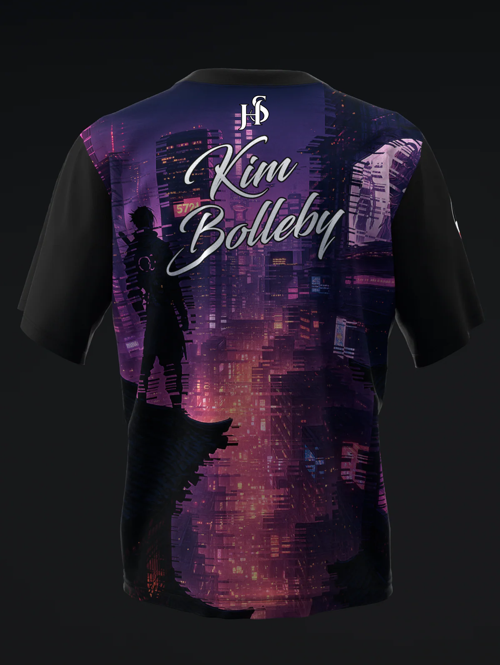 Custom Name - Kim Bolleby Glowing Metro Bowling Jersey - All Size