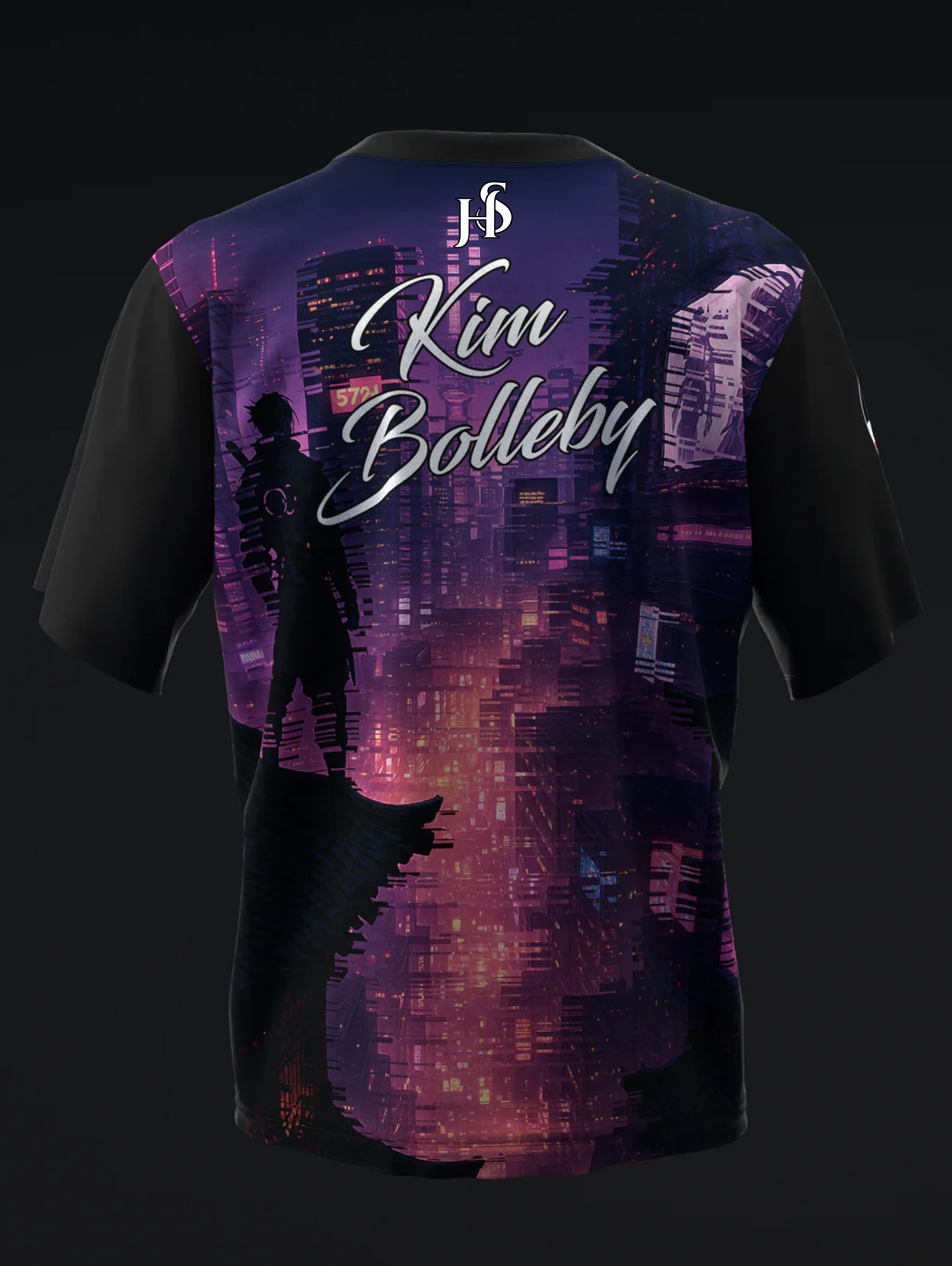 Custom Name - Kim Bolleby Glowing Metro Bowling Jersey - All Size