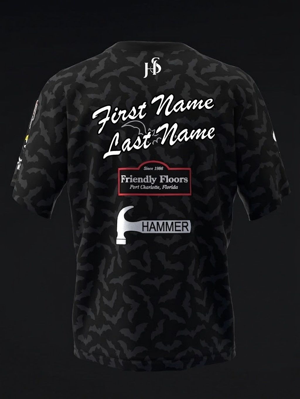 Custom Name - Mallory Clark Bats On Bats Bowling Jersey - All Size