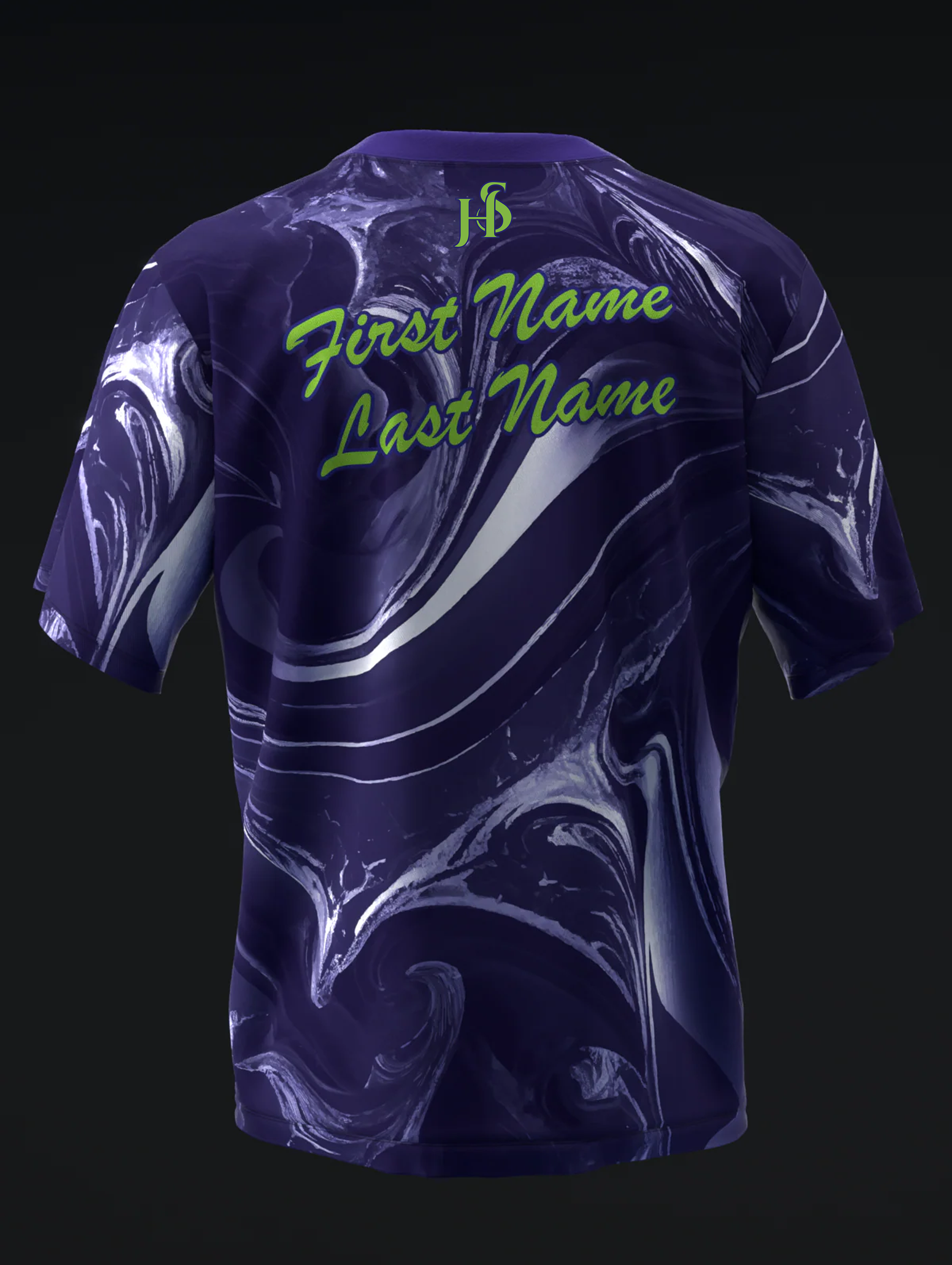 Custom Name - Ebonite Turbo X Bowling Jersey - All Size
